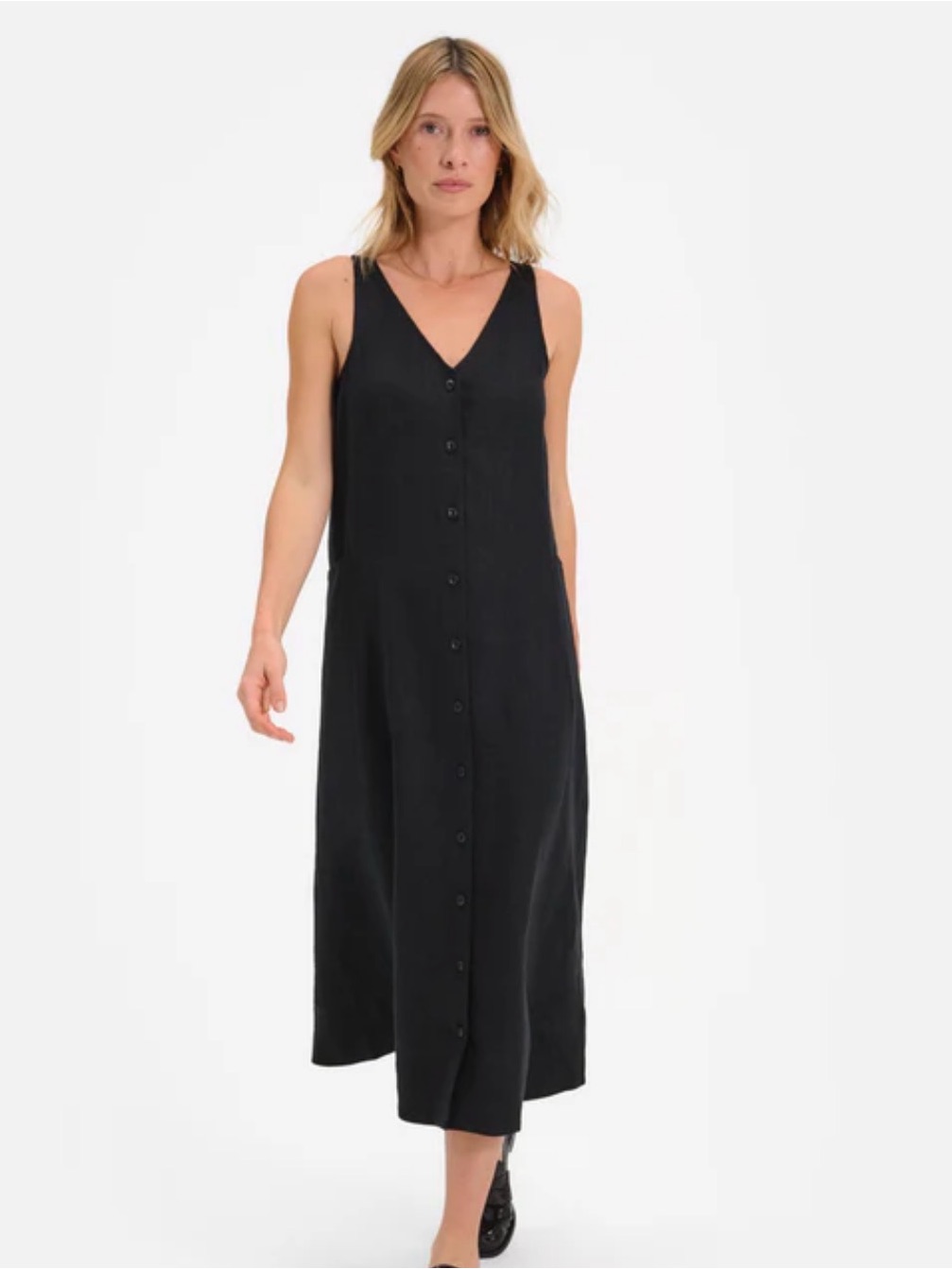 Mate The Label Linen Midi Dress